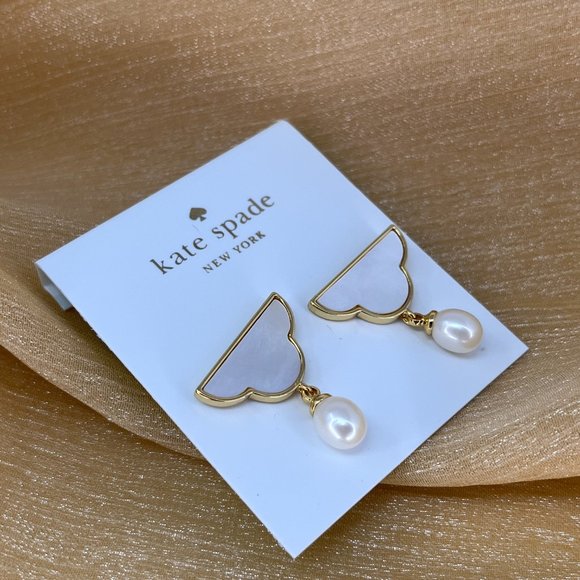 Kate Spade Into The Sky Cloud Drop Earrings (with GIFT BAG) - Picture 3 of 5